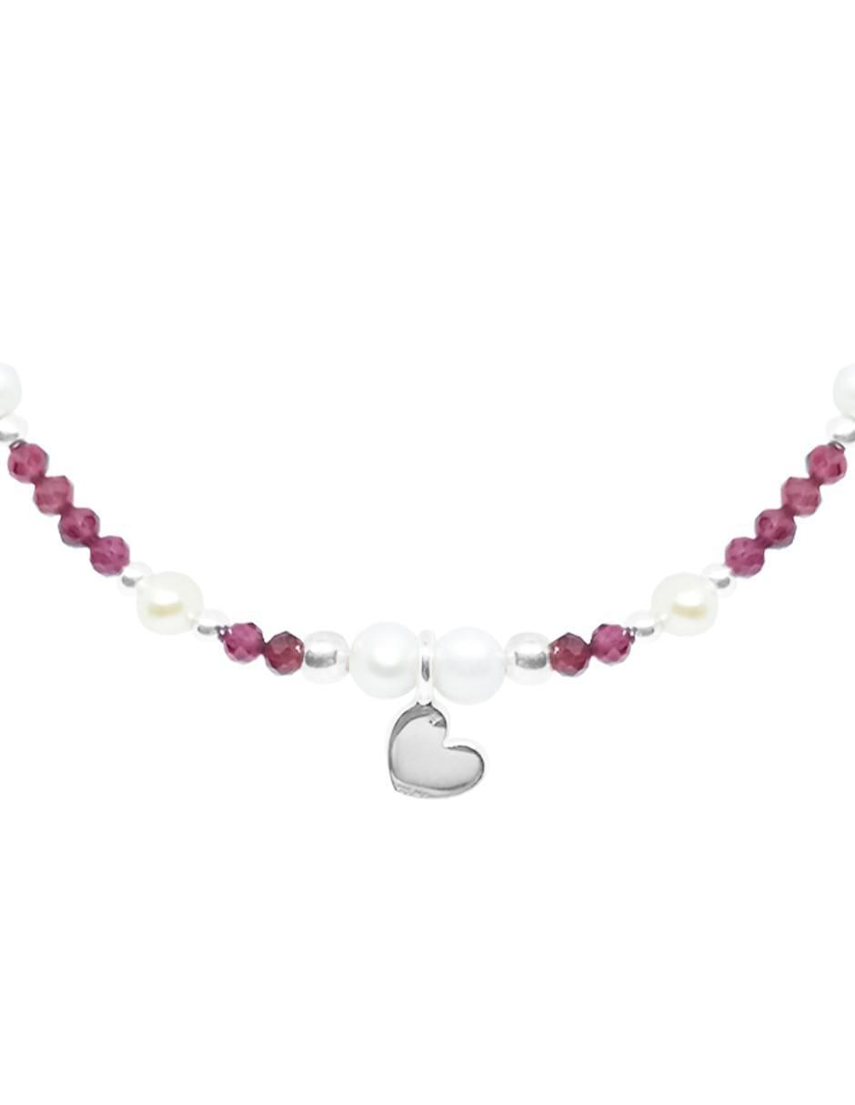 Pulsera de plata Amore con acabado pulido 2