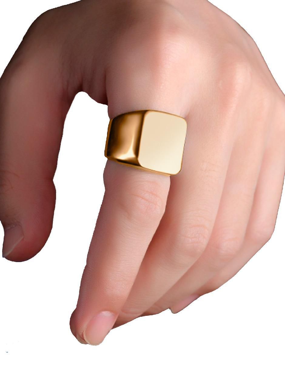 Anillo cuadrado brillante 5