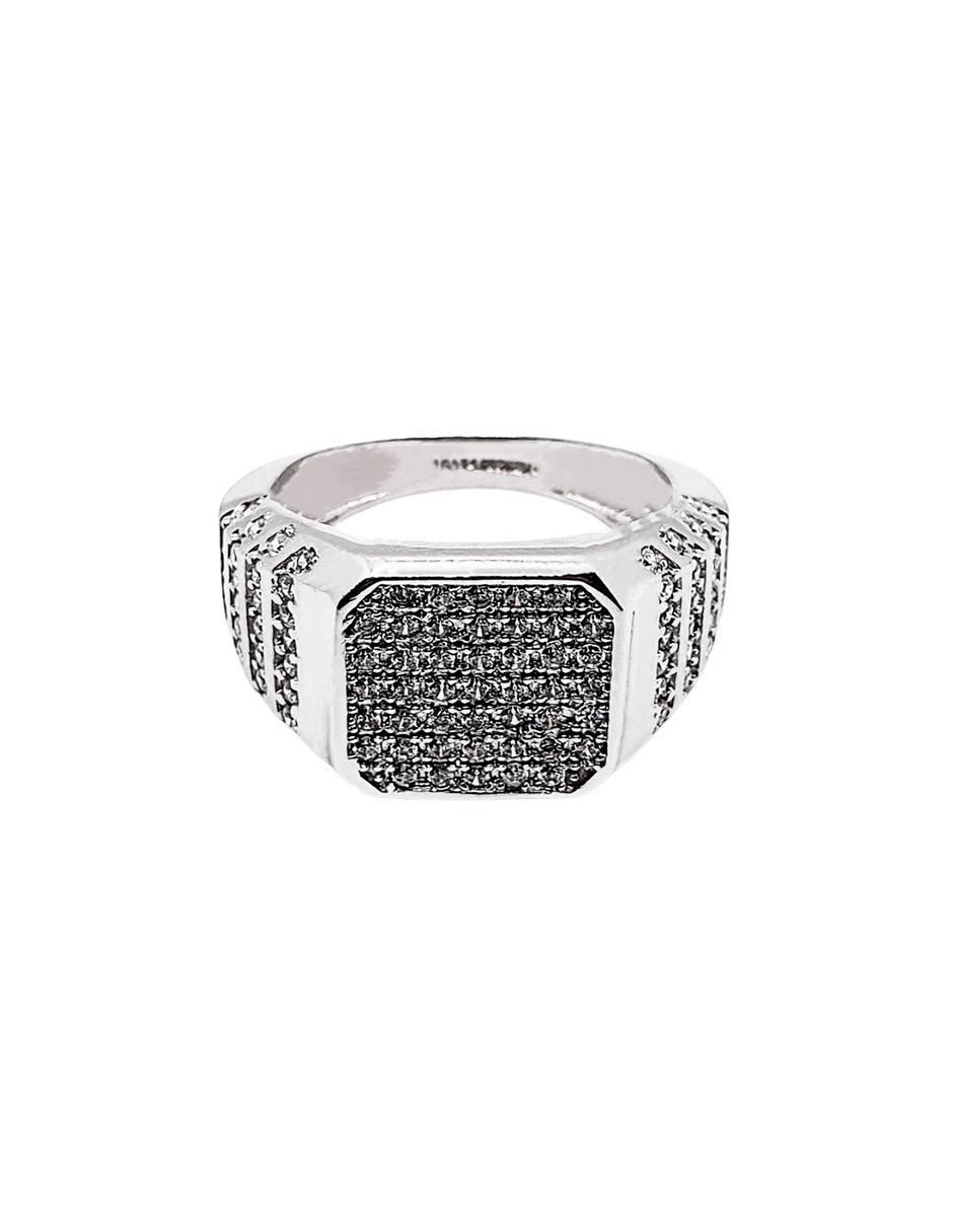 Anillo P 925 de plata zirconia pavé Anillo P 925 de plata zirconia pavé