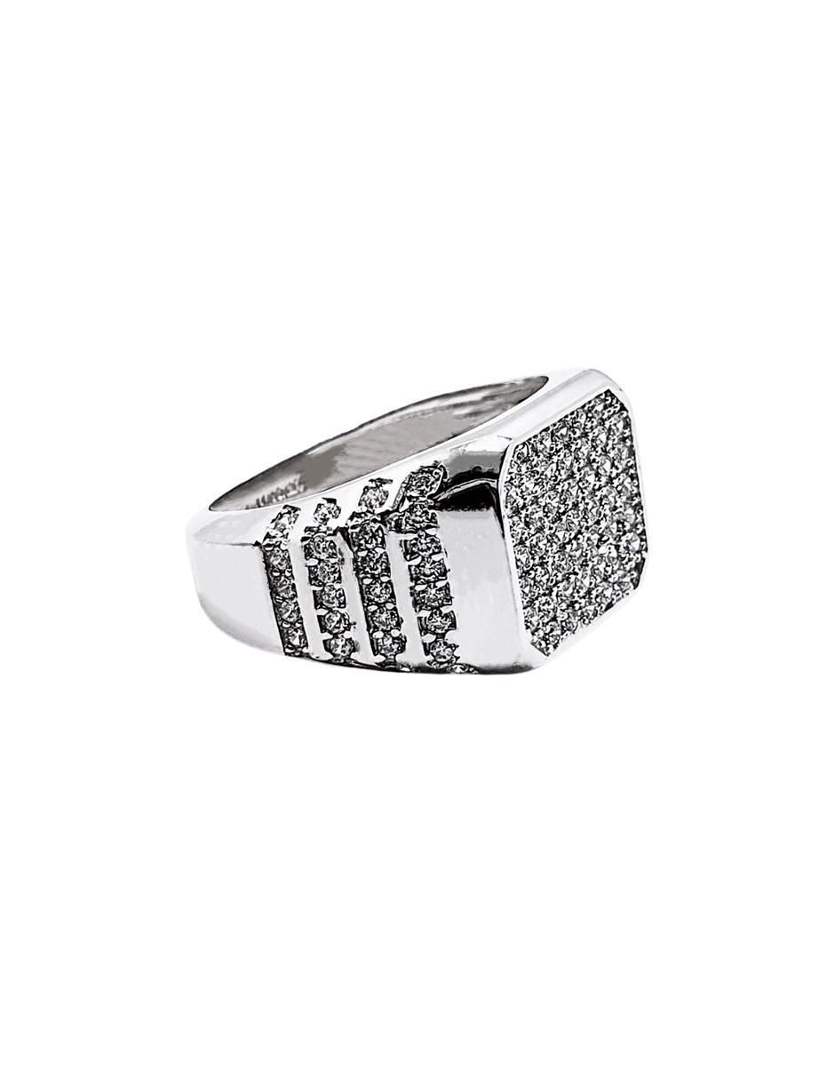 Anillo P 925 de plata zirconia pavé 2