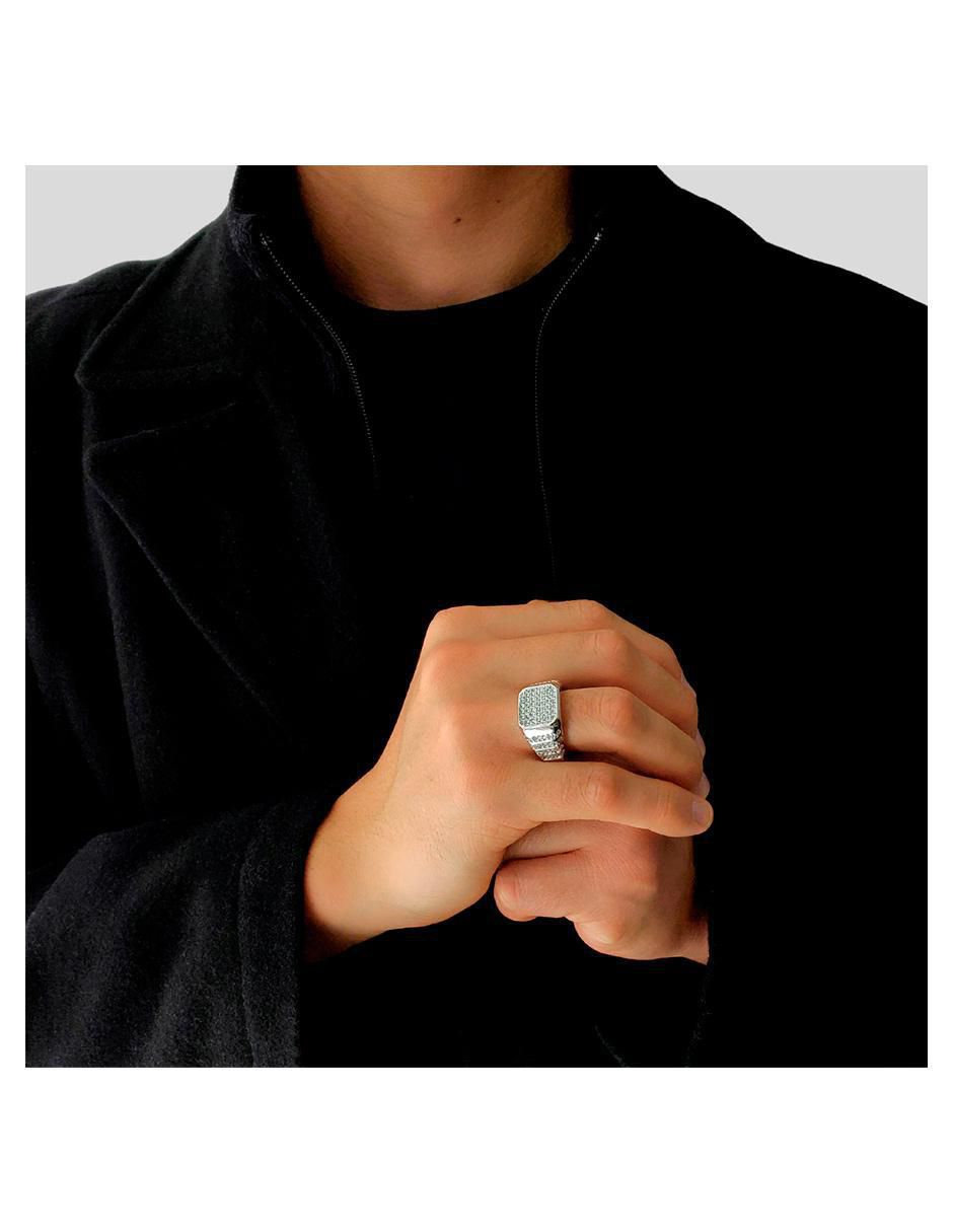 Anillo P 925 de plata zirconia pavé 4
