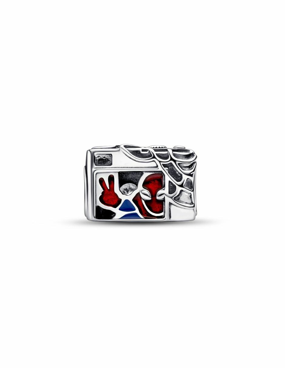 Charm redondo marvel x de plata P 925 zirconia cúbica 2