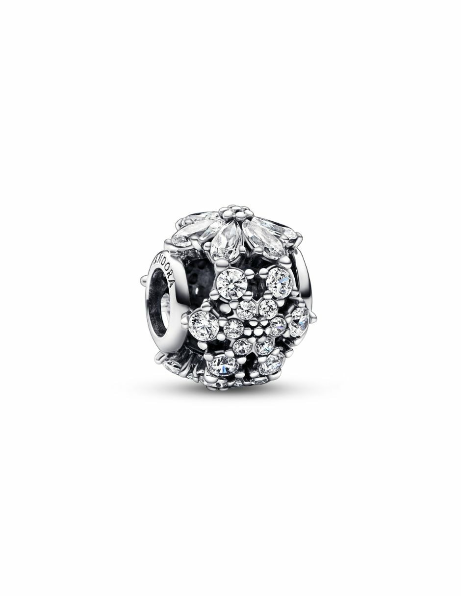 Charm redondo timeless de plata P 925 zirconia cúbica