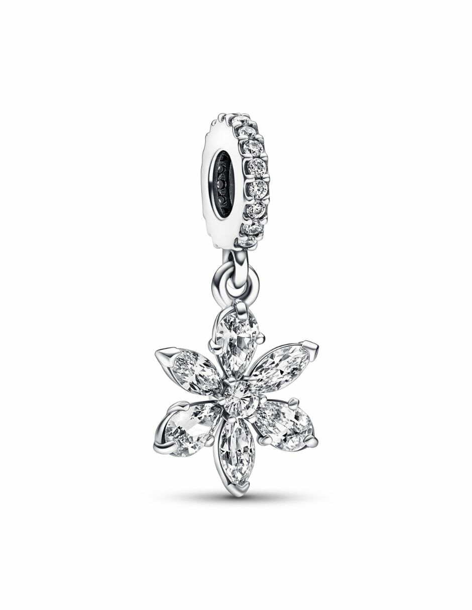 Colgante redondo timeless de plata zirconia cúbica