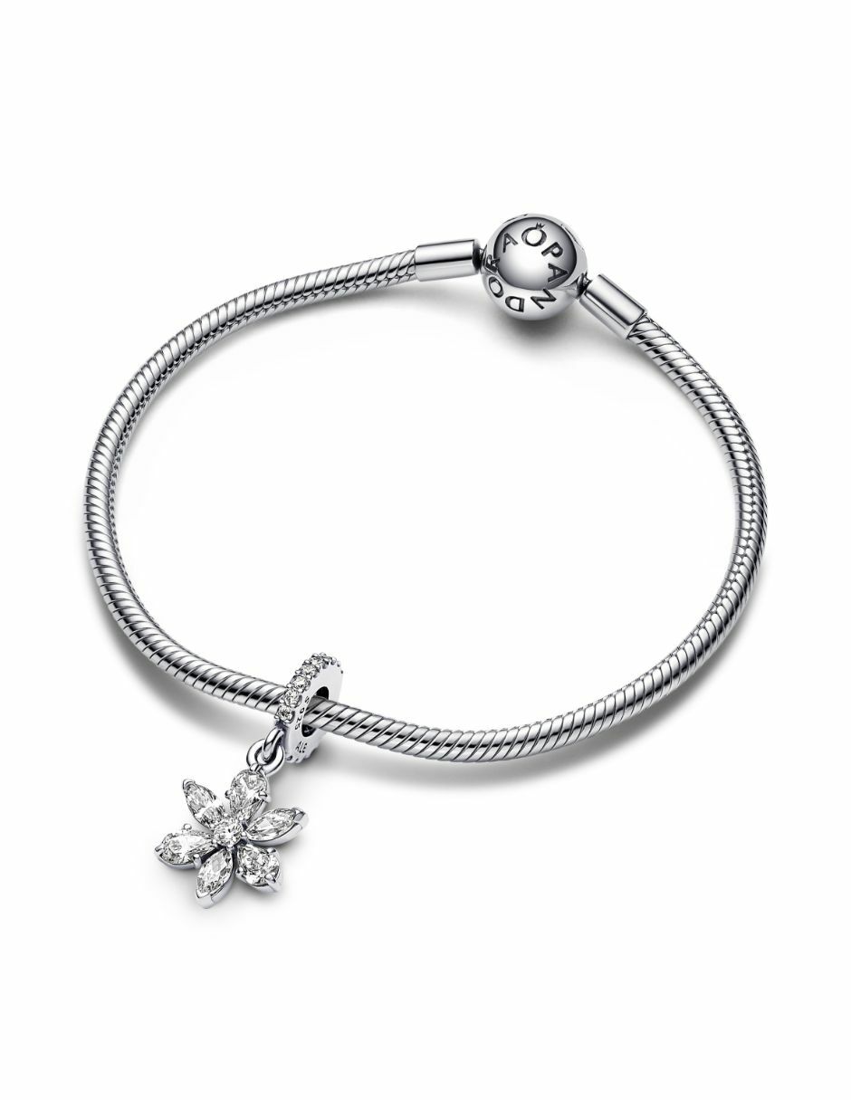 Colgante redondo timeless de plata zirconia cúbica 3