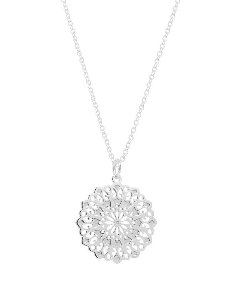 Collar Gerbera de plata P 925 2