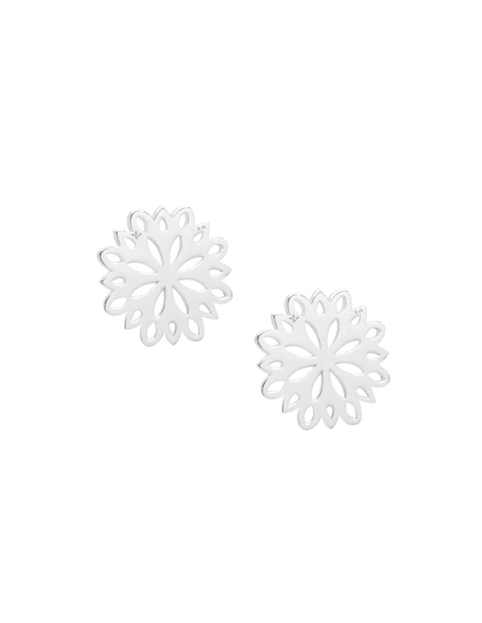 Aretes de flor Gerbera de plata P 925 con acabado brillante Aretes de flor Gerbera de plata P 925 con acabado brillante