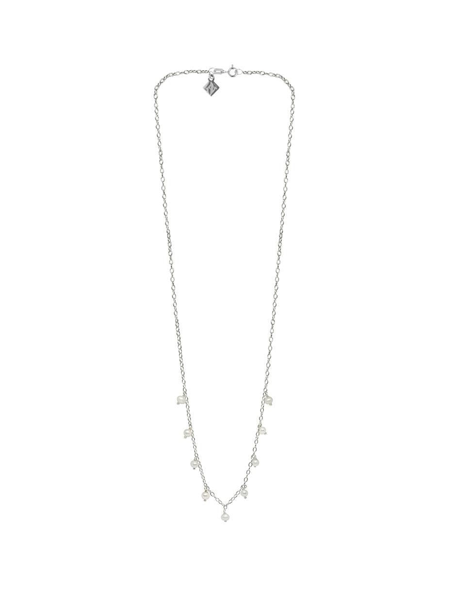 Collar Perlas de plata P 925 Collar Perlas de plata P 925