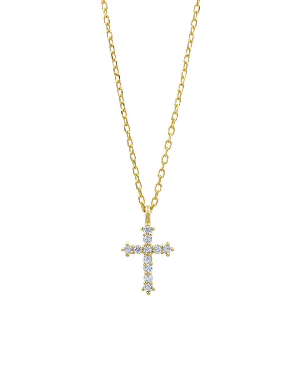Collar de cruz Estacional de plata P 925