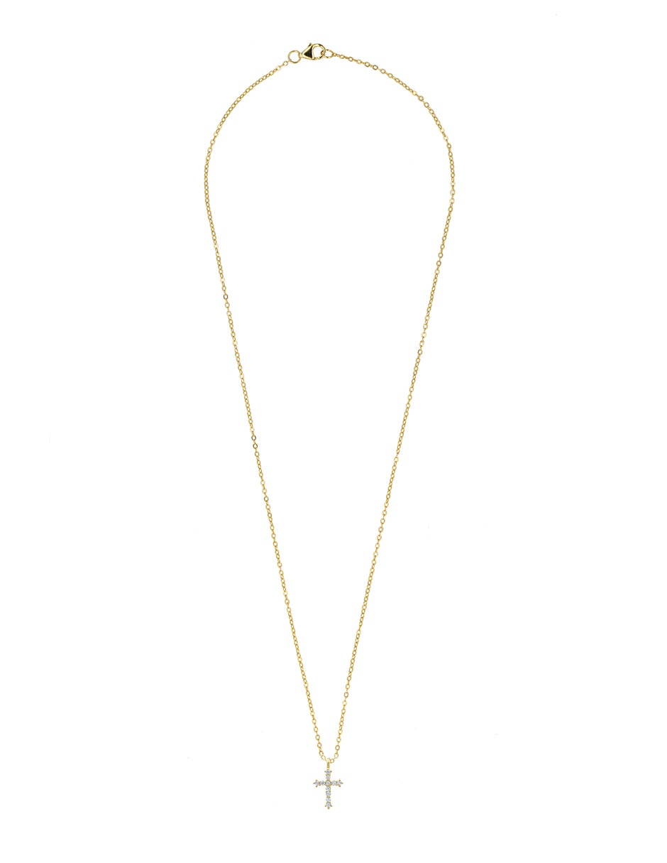 Collar de cruz Estacional de plata P 925 2