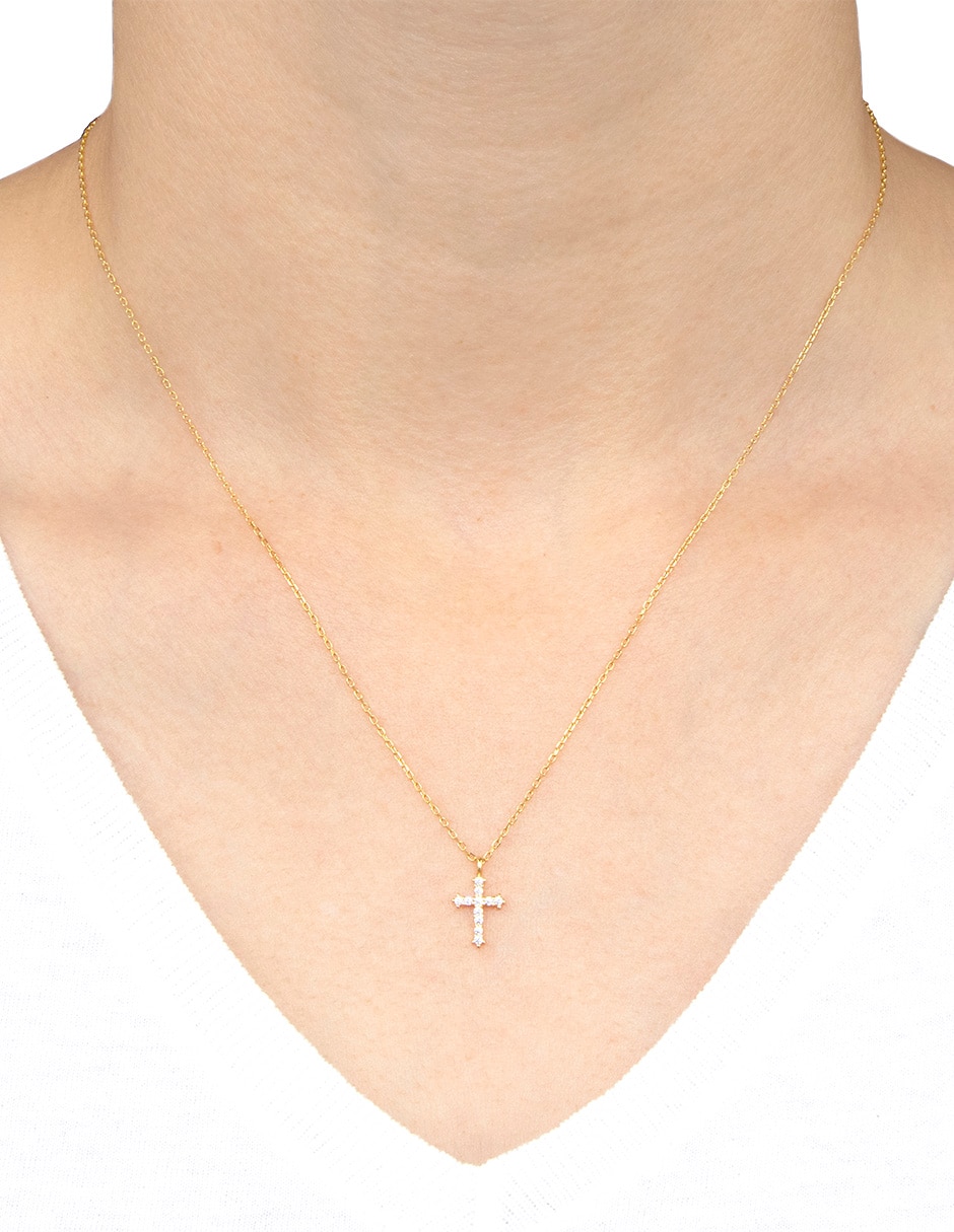 Collar de cruz Estacional de plata P 925 3