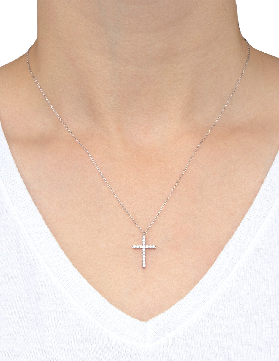 Collar de cruz Estacional de plata P 925 2
