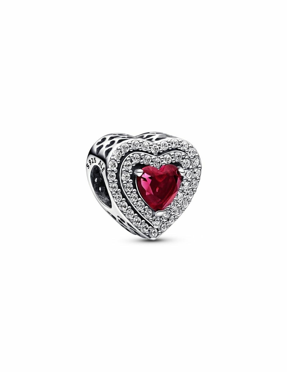 Charm de corazón timeless de plata P 925 zirconia