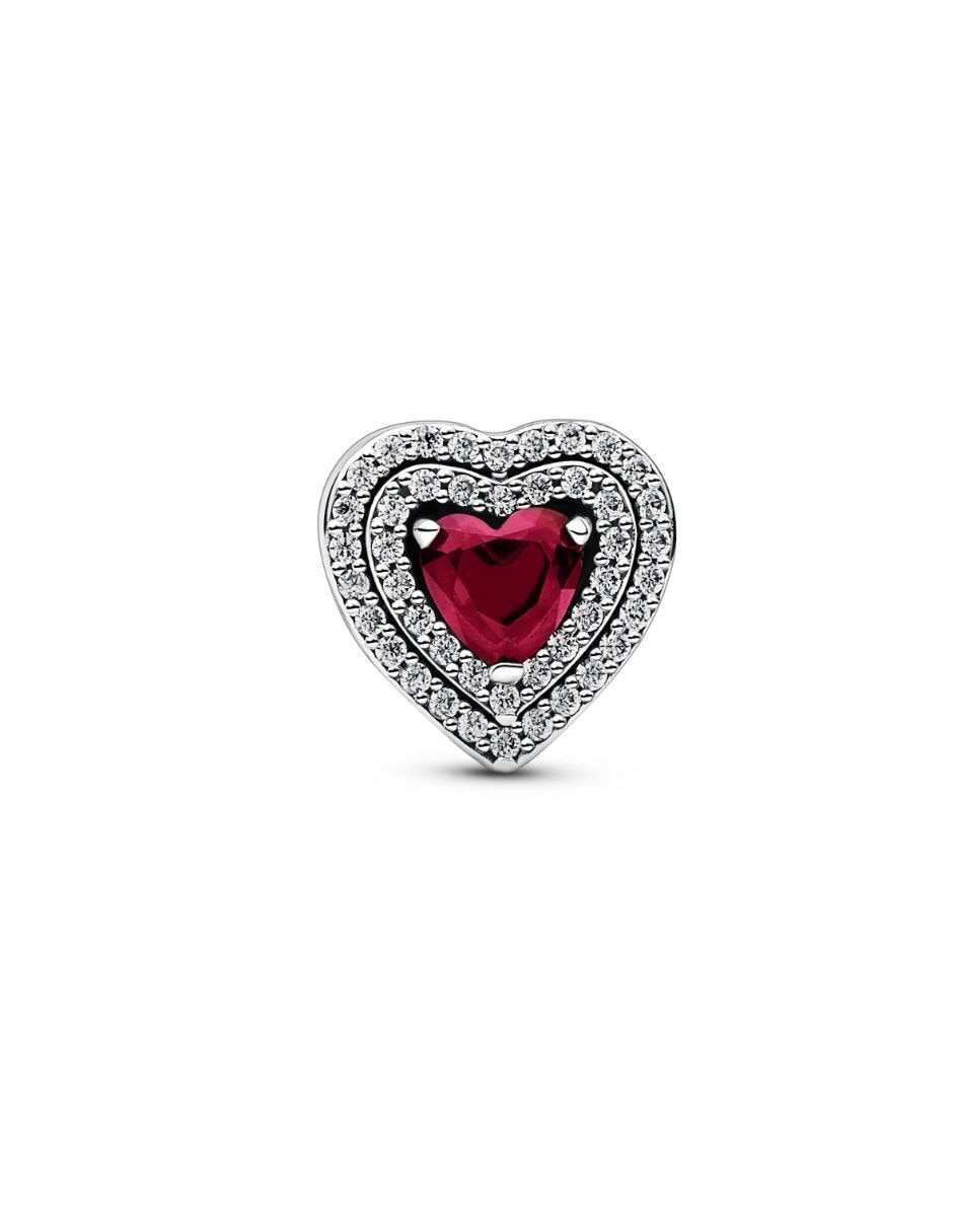 Charm de corazón timeless de plata P 925 zirconia 3