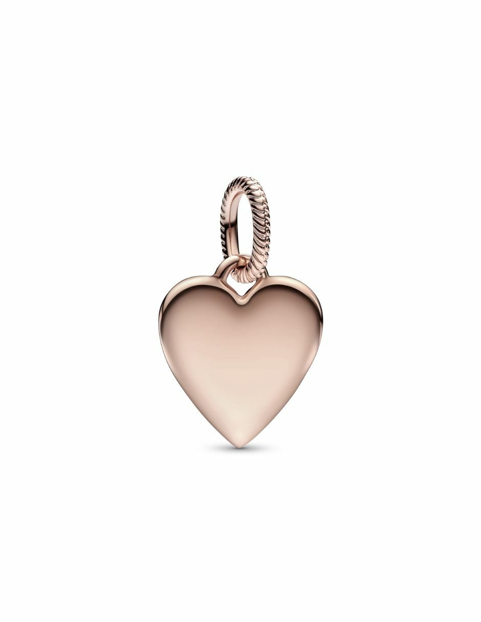 Charm de corazón moments de plata 14 K