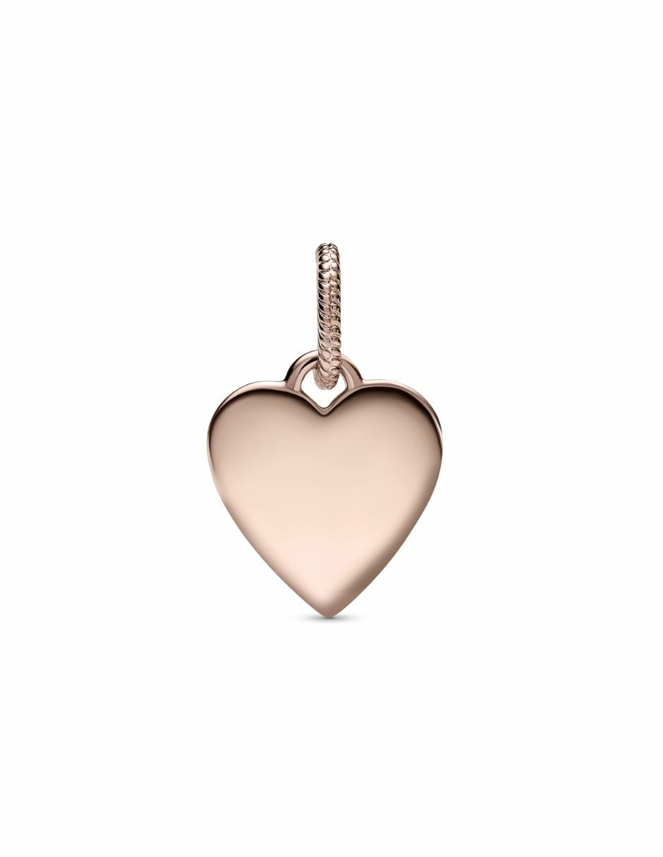 Charm de corazón moments de plata 14 K 3
