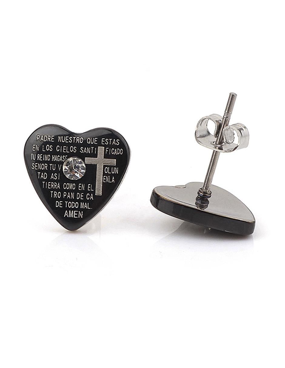 Aretes de corazón Ninguna con acabado brillante cristal 1