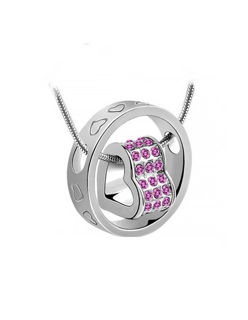 Colgante Y Dije de corazón cristal