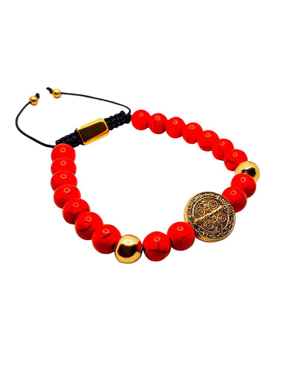 Pulsera San Benito con acabado brillante 2