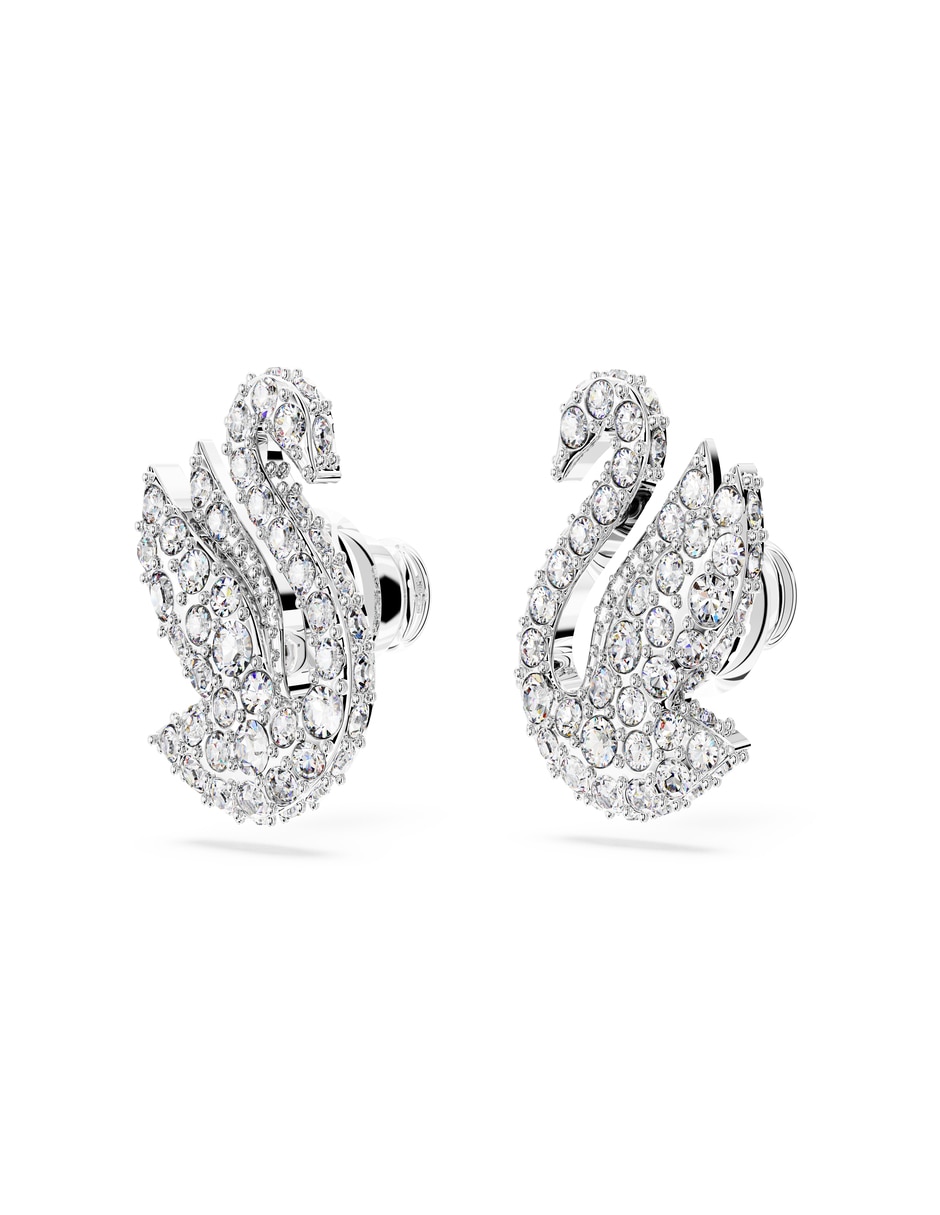 Aretes de cisne Swarovski Iconic Swan con acabado brillante 2