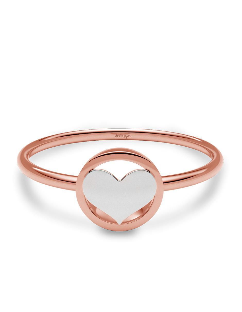 Anillo 14 k de oro zirconia brillante