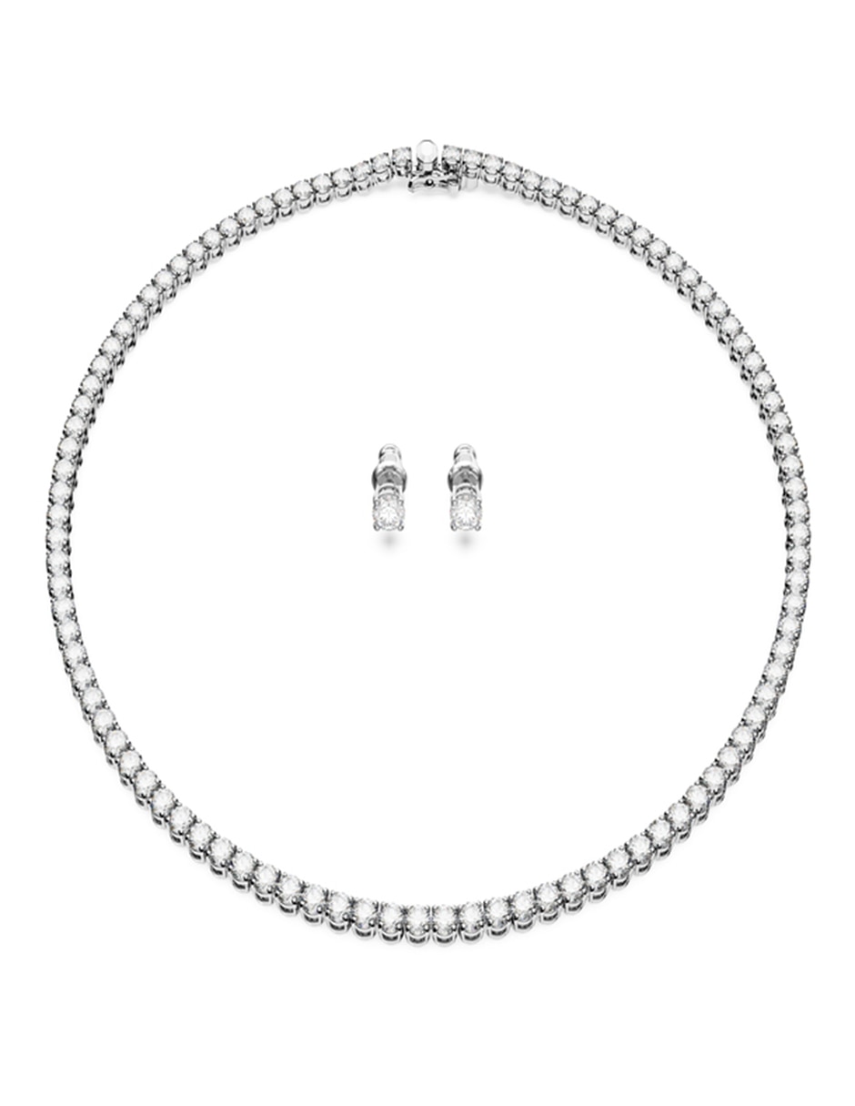 Aretes y collar Matrix Tennis swarovski