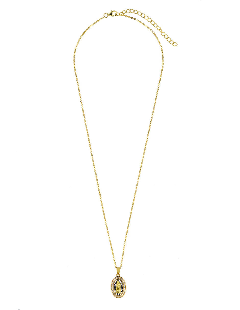 Collar con dije ovalado Estacional de plata P 925