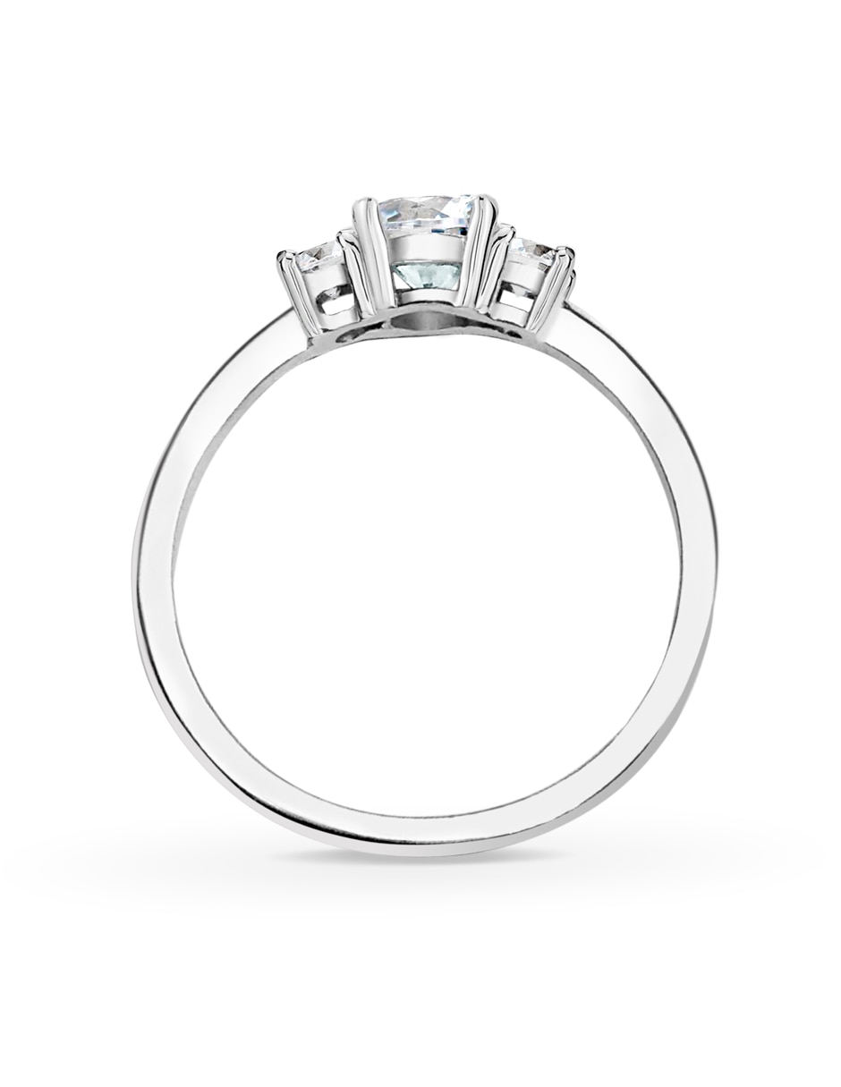 Anillo con gema P 925 de plata zirconia brillante 2