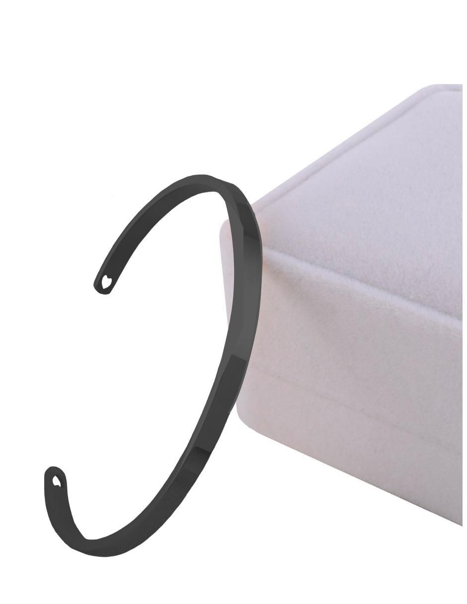 Brazalete clepsidra de acero inoxidable ninguna con acabado lustre
