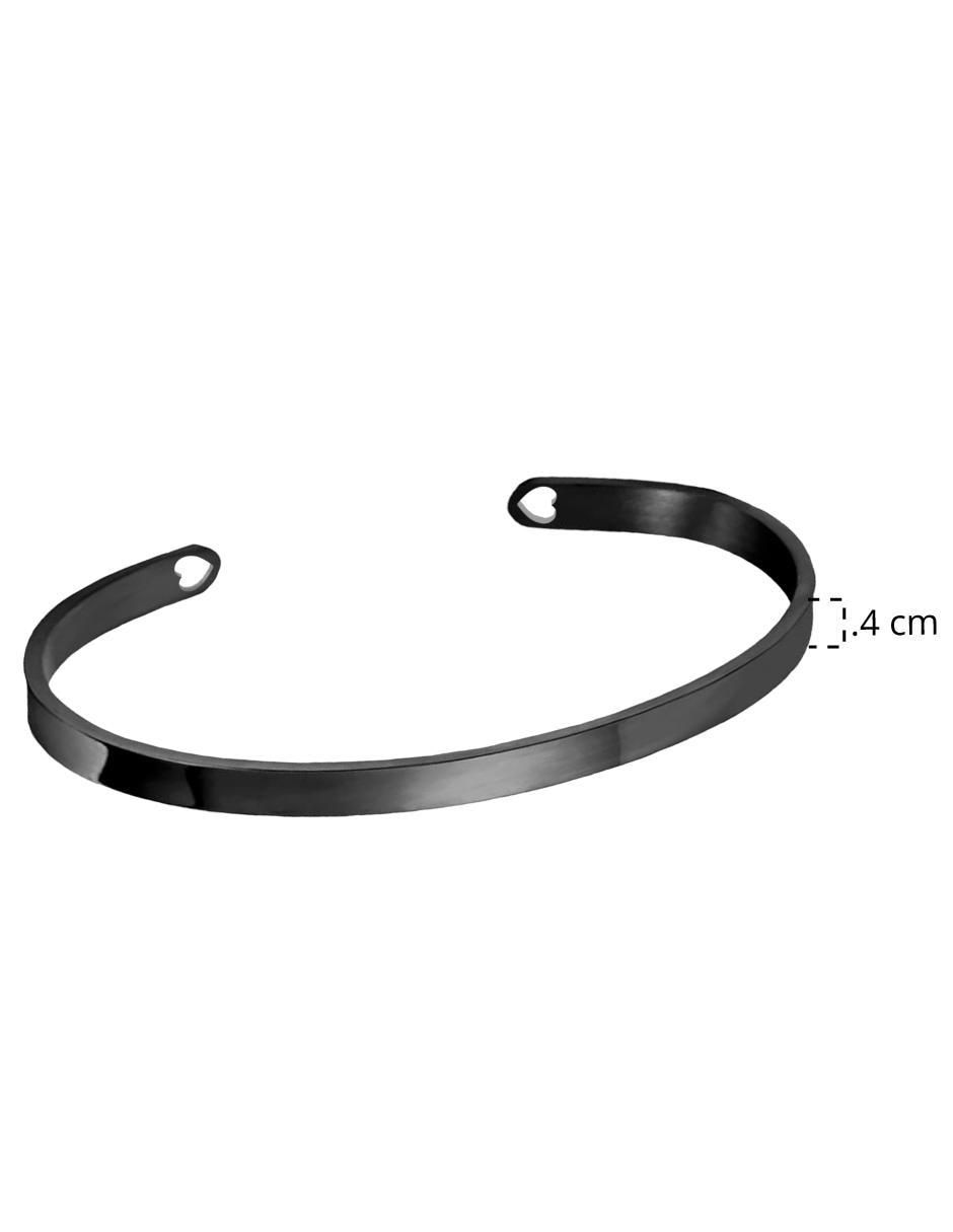 Brazalete clepsidra de acero inoxidable ninguna con acabado lustre