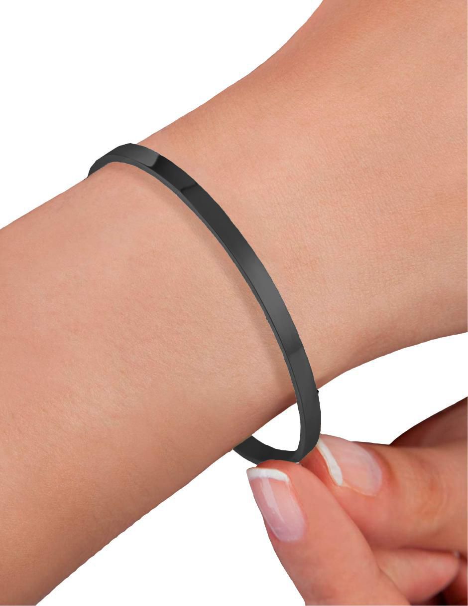 Brazalete clepsidra de acero inoxidable ninguna con acabado lustre