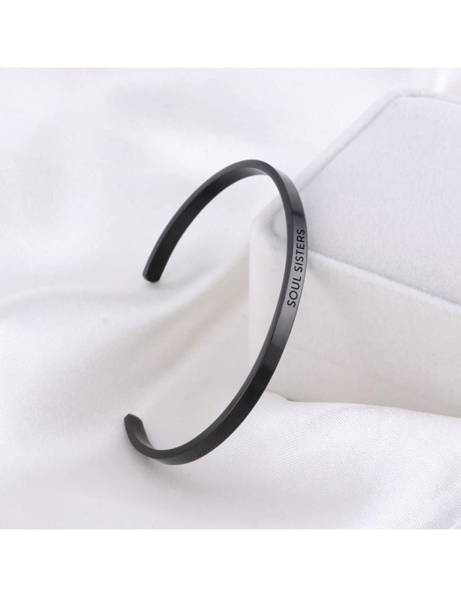 Brazalete clepsidra de acero inoxidable ninguna con acabado lustre