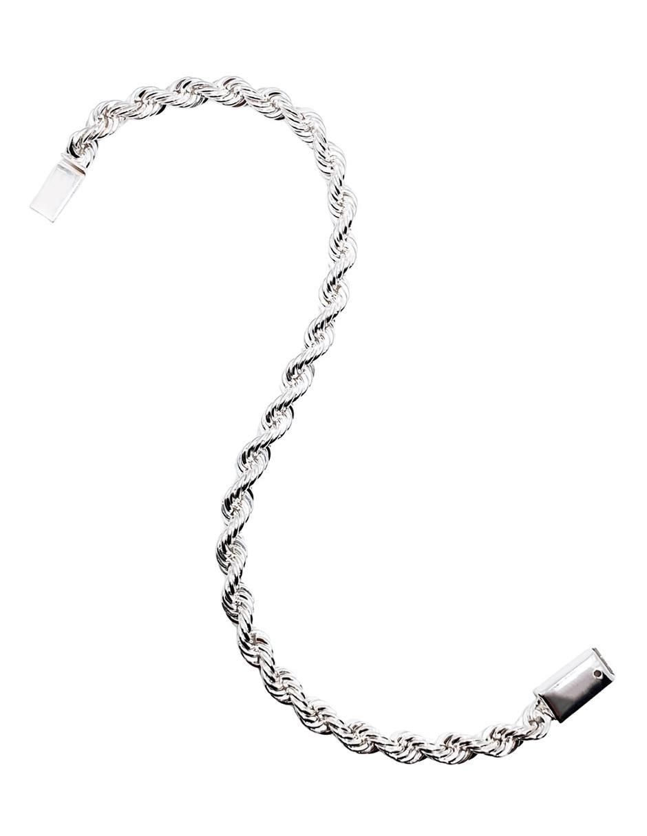 Pulsera de plata con acabado brillante 3