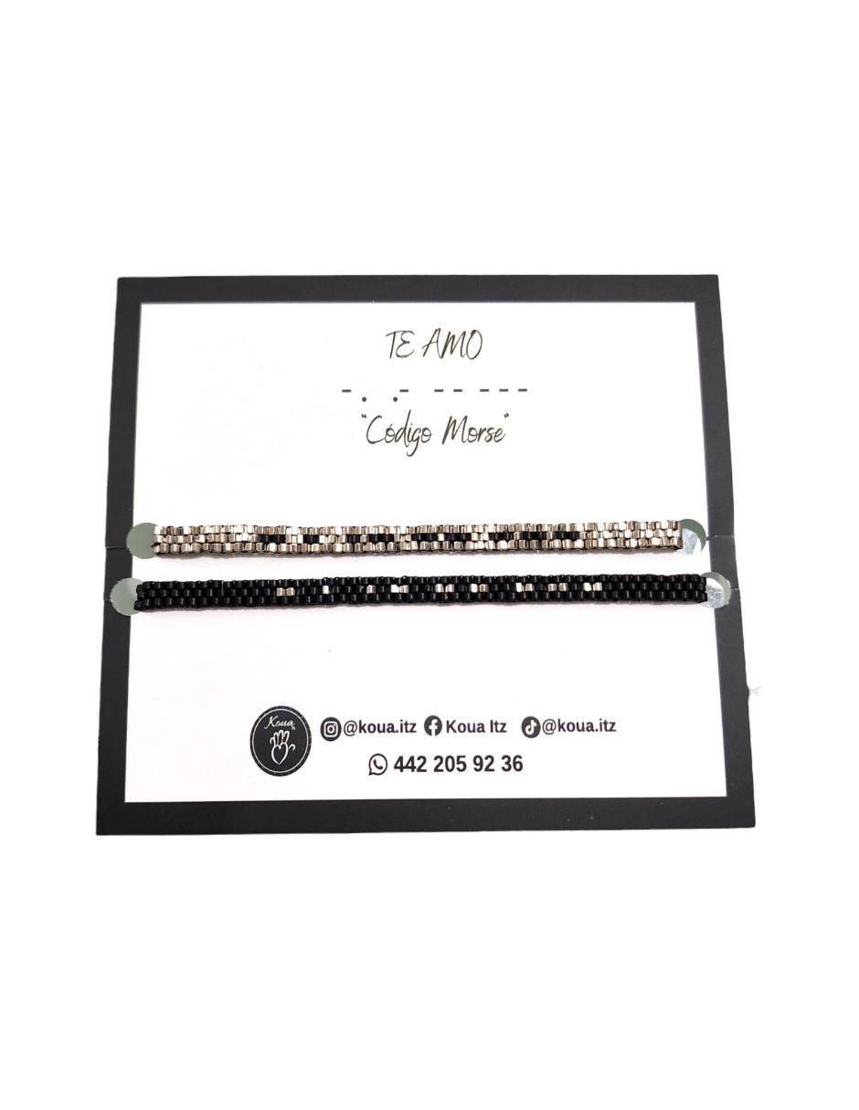 Pulsera koua itz de cristal joyería para pareja con acabado cristal
