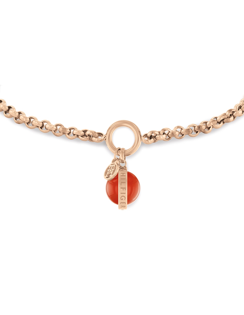 Pulsera Orb/Pearl con acabado baño de oro rosa 3