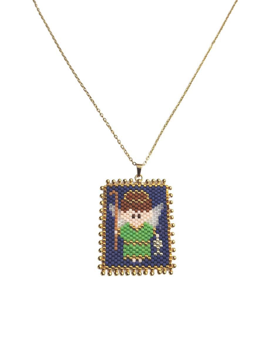 Collar ángel de baño de oro Collar ángel de baño de oro