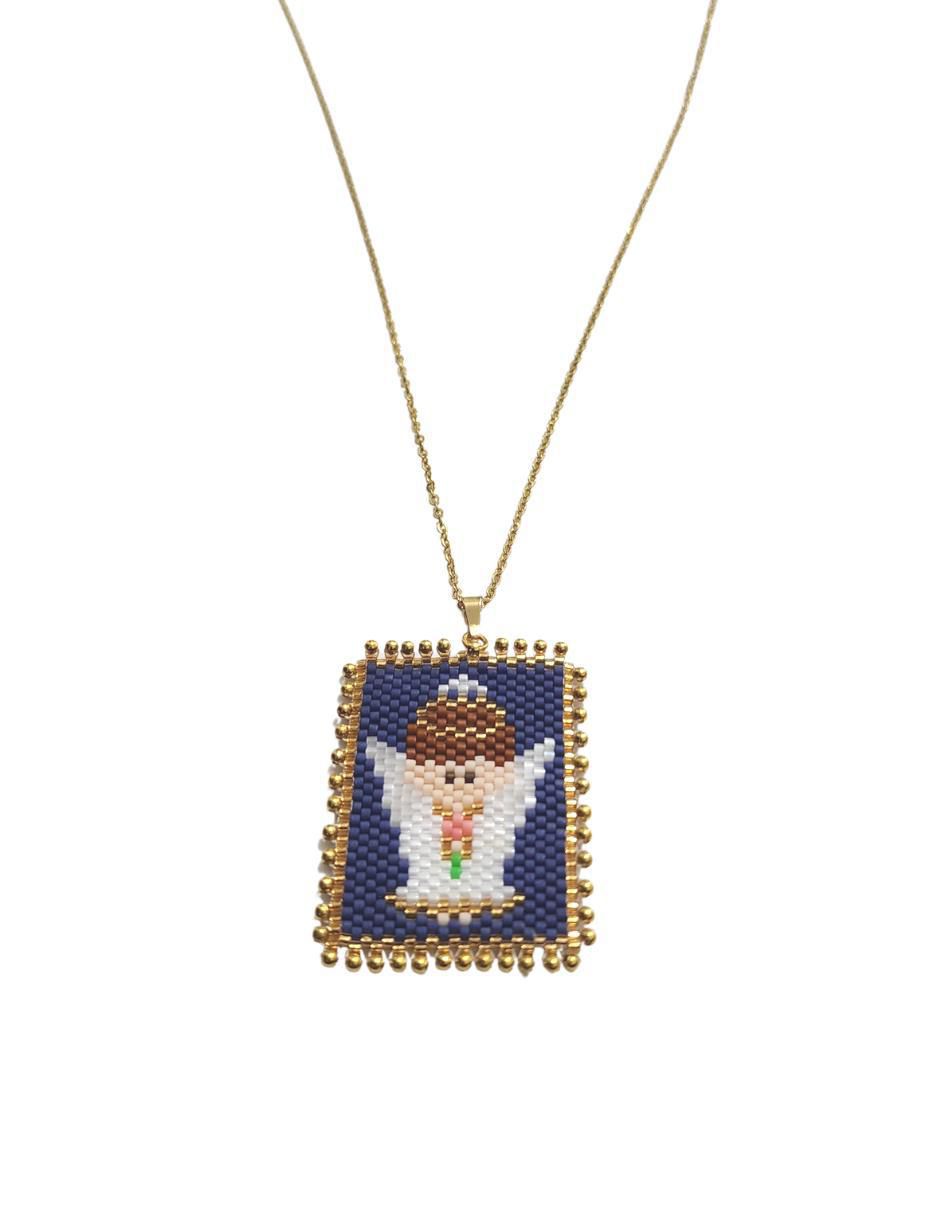 Collar ángel de baño de oro Collar ángel de baño de oro