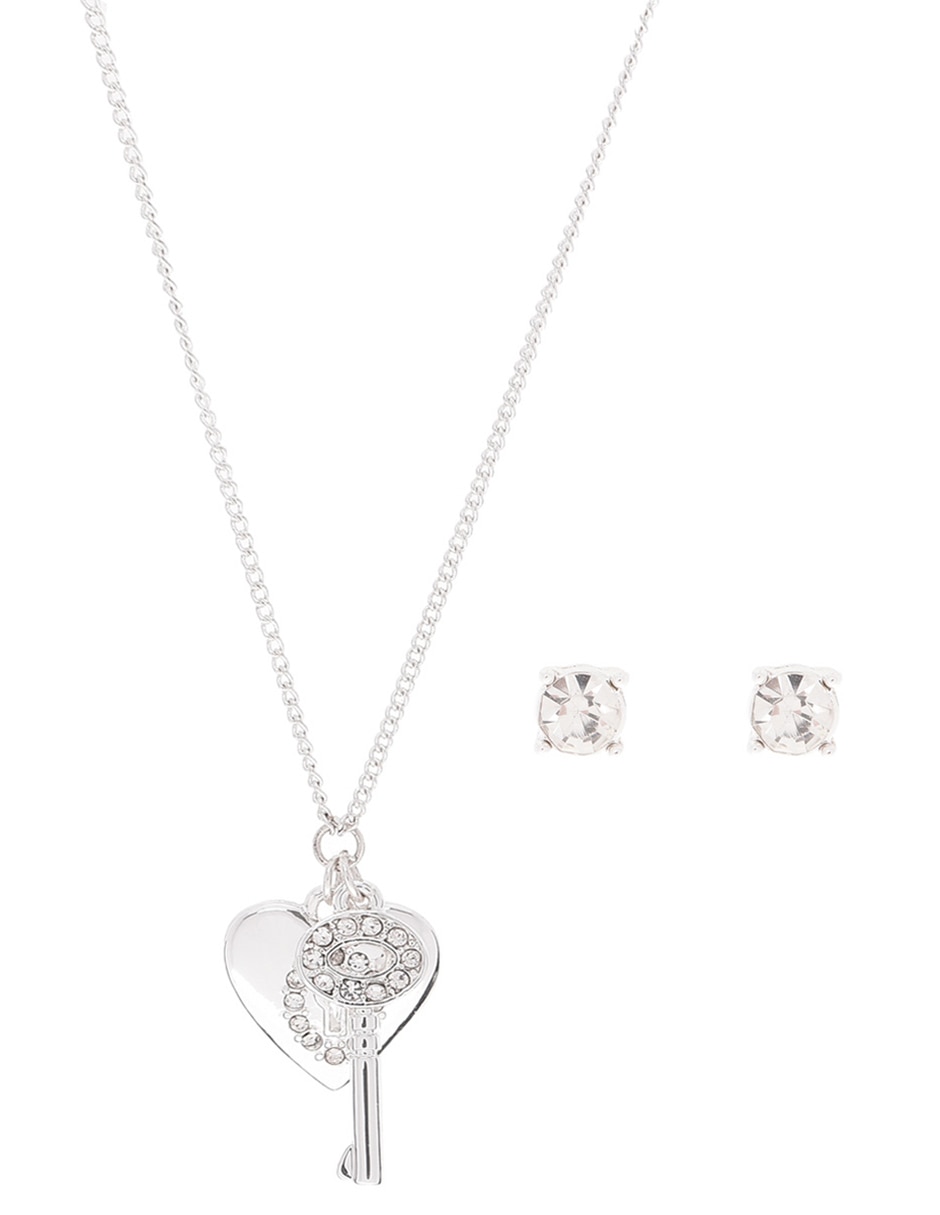 Aretes y collar fantasía