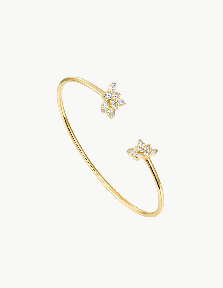 Brazalete de baño de oro Suculenta