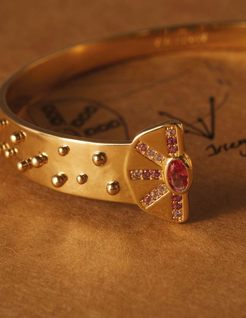 Brazalete de baño de oro Nefertiti 2