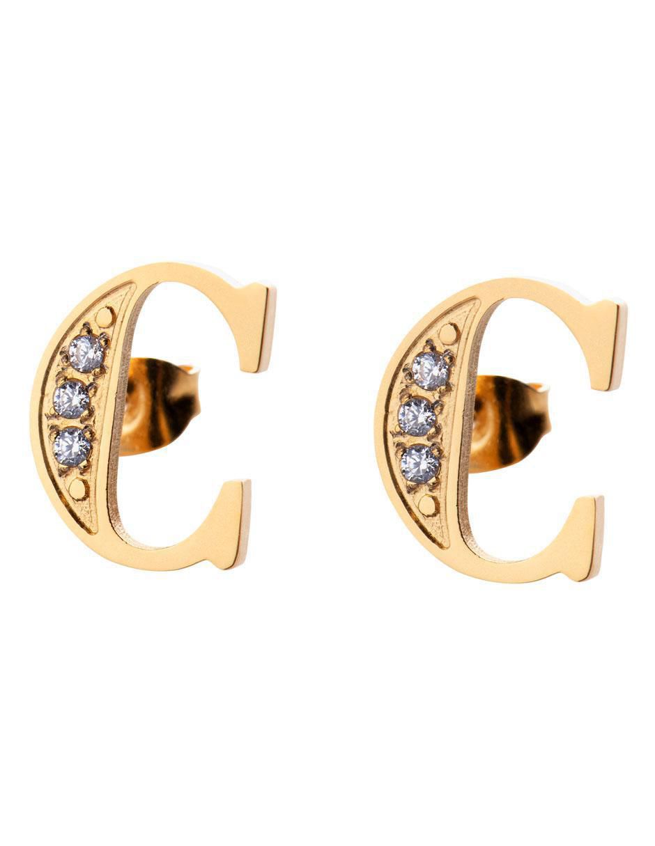 Broqueles con acabado brillante zirconia cúbica Broqueles con acabado brillante zirconia cúbica