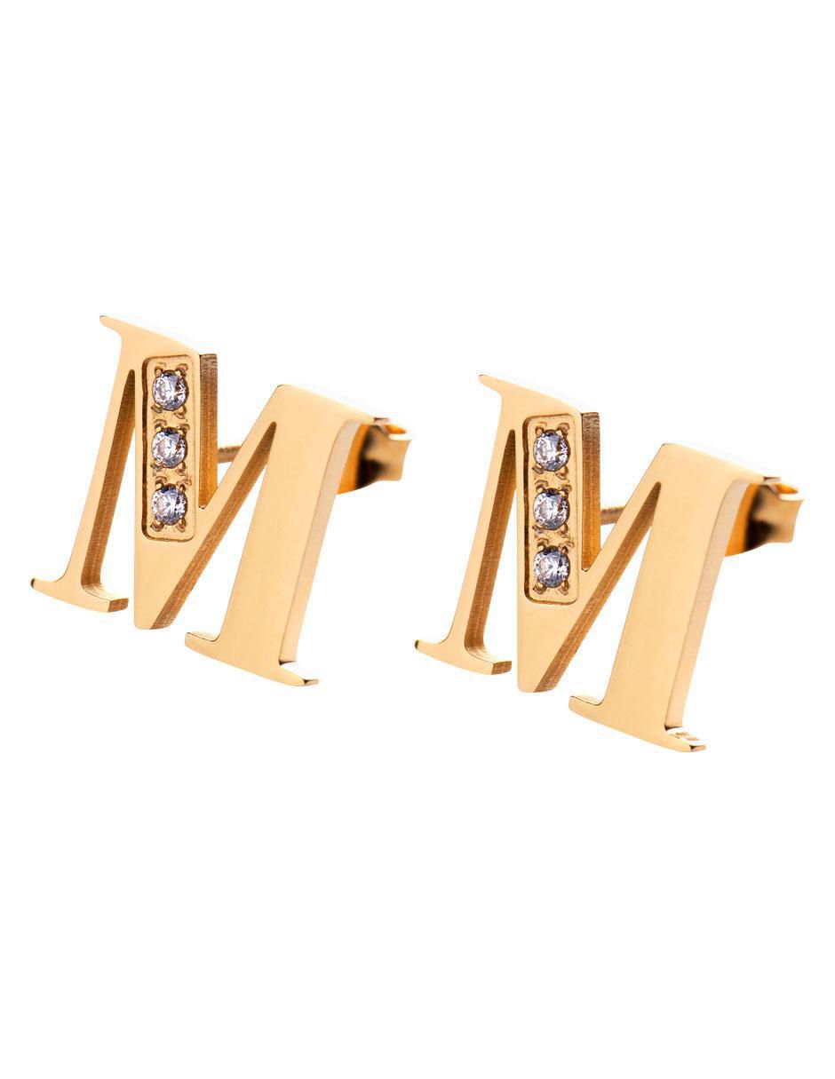 Broqueles con acabado brillante zirconia cúbica Broqueles con acabado brillante zirconia cúbica