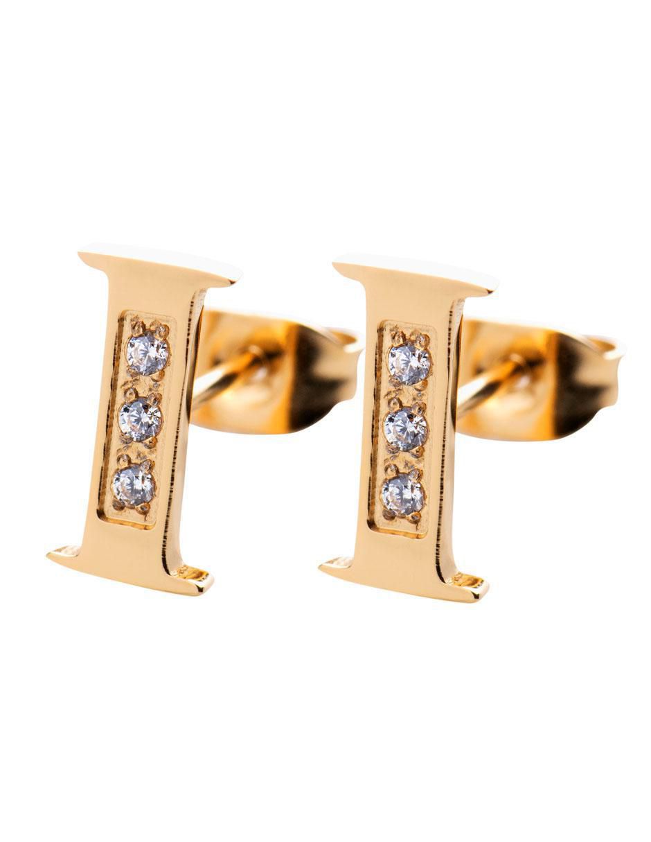 Broqueles con acabado brillante zirconia cúbica Broqueles con acabado brillante zirconia cúbica