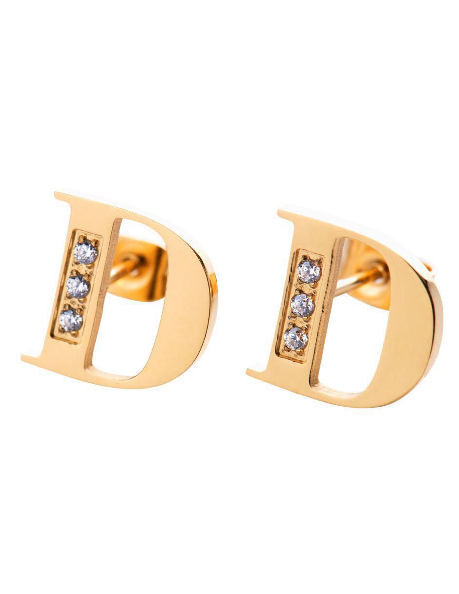 Broqueles con acabado brillante zirconia cúbica