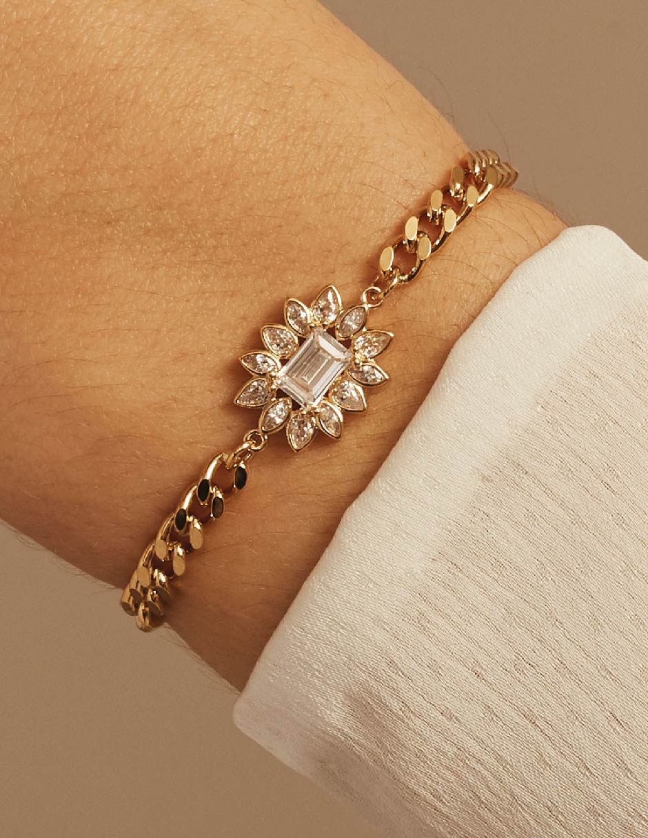Brazalete de baño de oro Suculenta 2