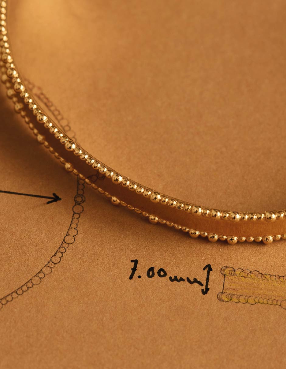 Brazalete de baño de oro Engrave 2
