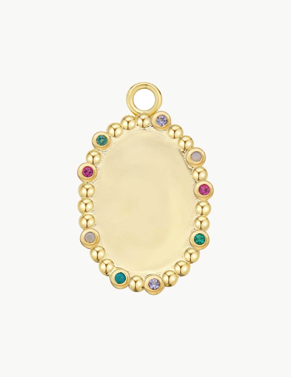 Charm ovalada engrave 1