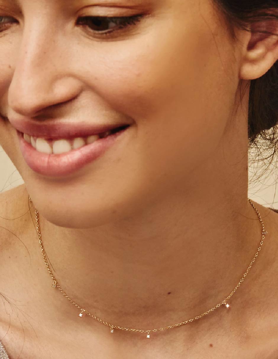 Collar de baño de oro 18 K 2