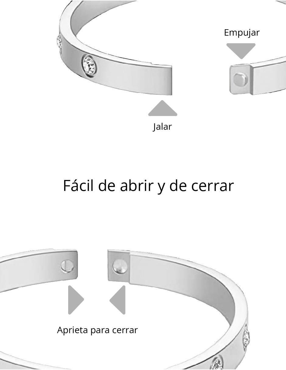 Pulsera clepsidra de acero inoxidable ninguna con acabado acero inoxidable