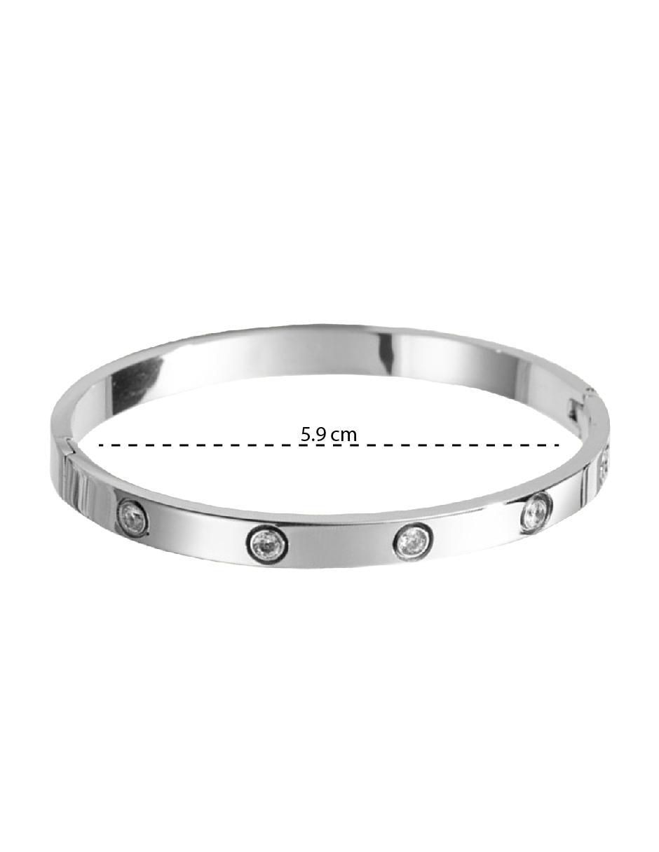 Pulsera clepsidra de acero inoxidable ninguna con acabado acero inoxidable